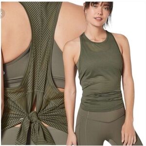 Lululemon miles Ahead tank- sage